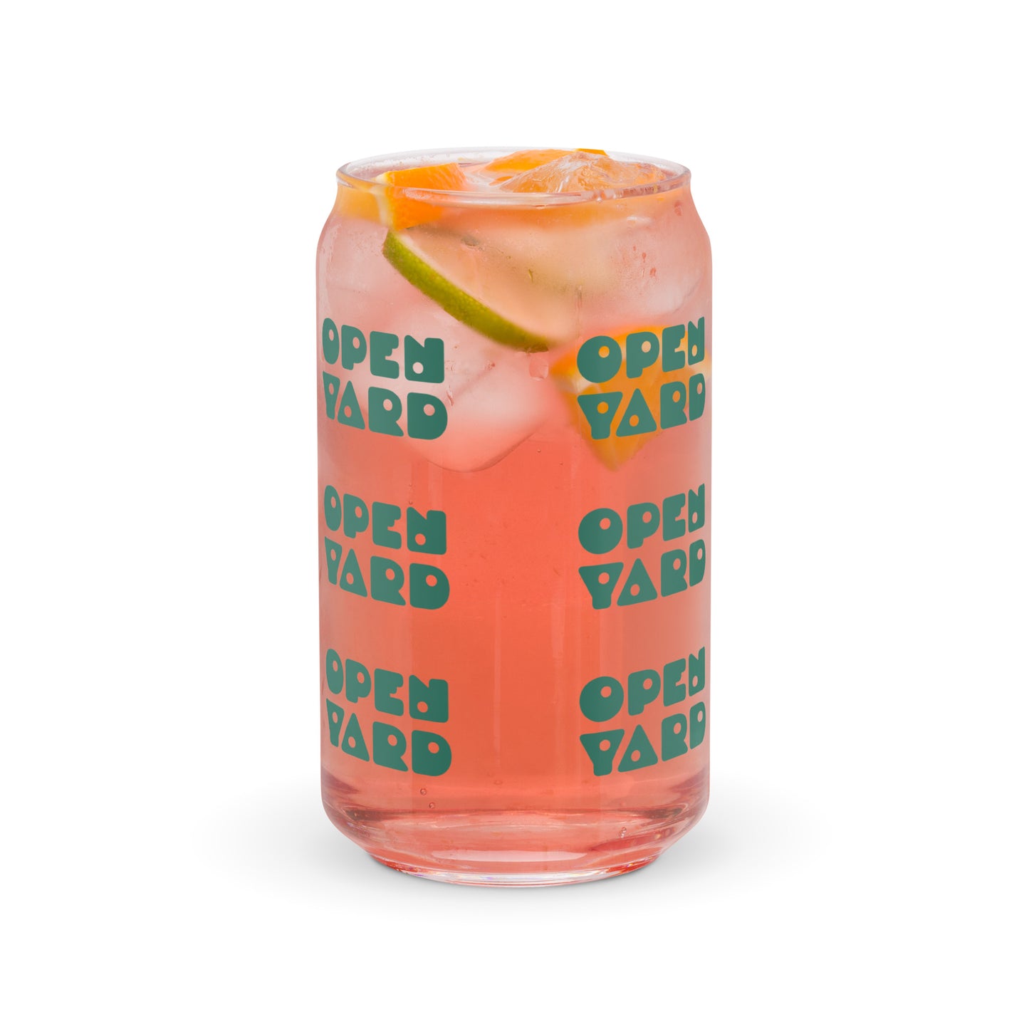 OpenYard Can-shaped glass (available with straw)