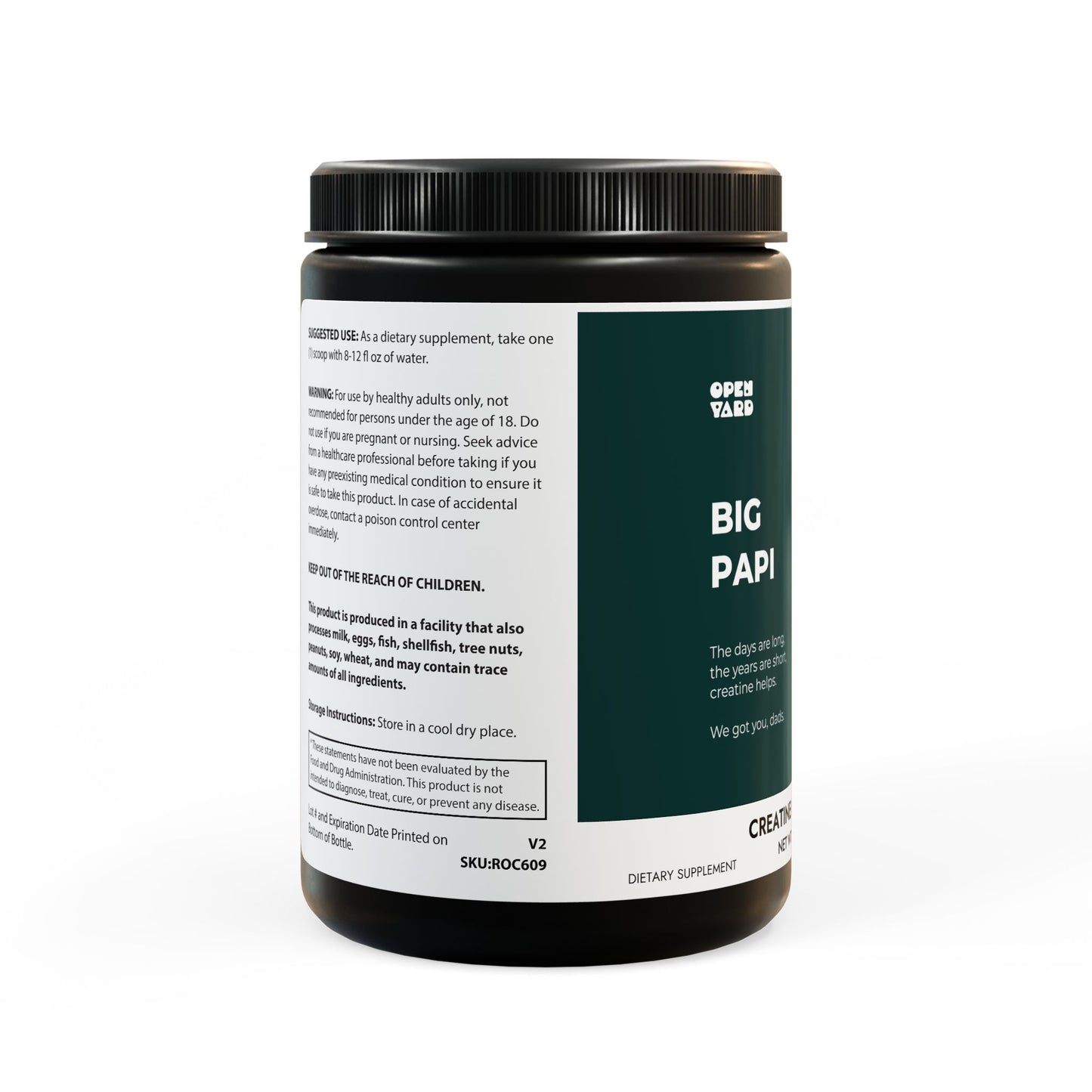 OpenYard Creatine Monohydrate Supplement for Dads