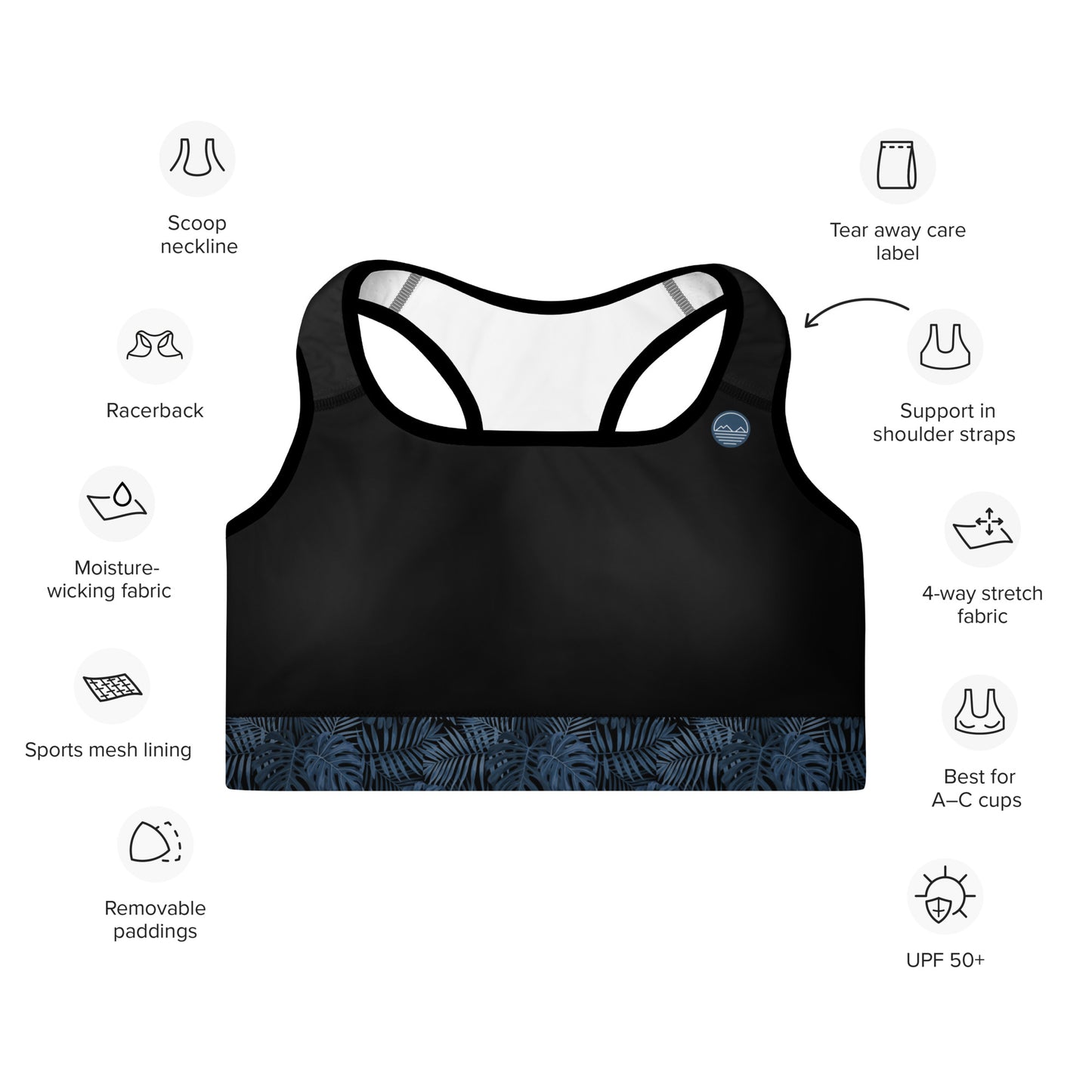 Simple Mokes Padded Sports Bra