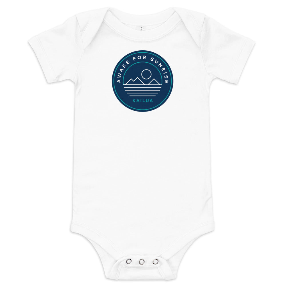 "Awake for Sunrise" Ocean Blues Onesie