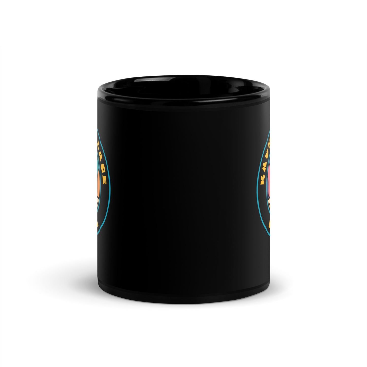 Kaumana Place Sunrise Skies Black Glossy Mug