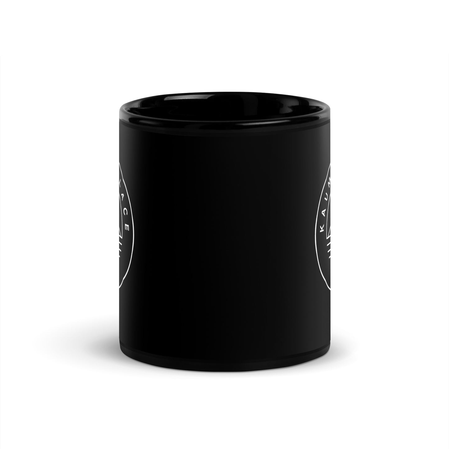 Kaumana Place Simple Mokes Black Glossy Mug