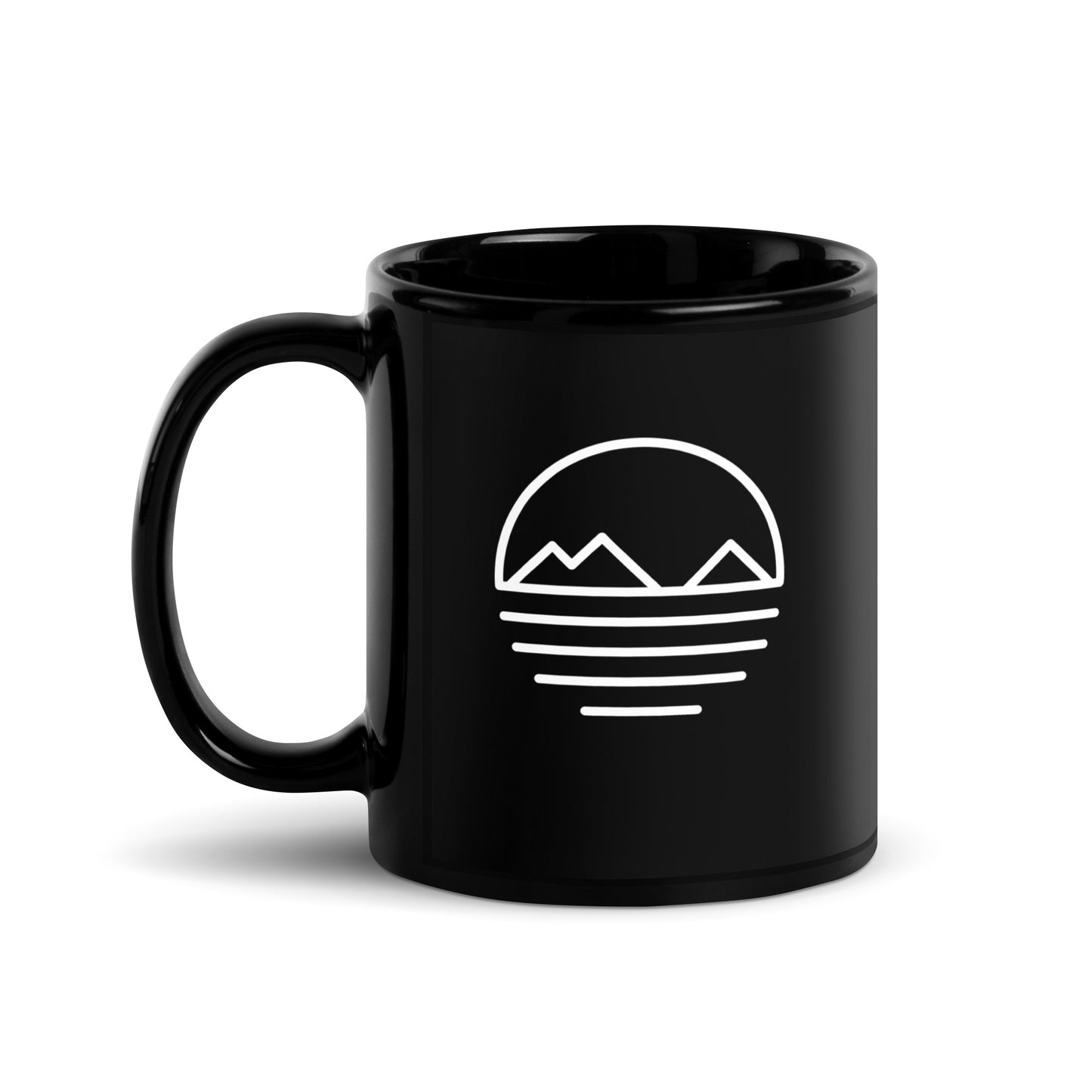 Simple Mokes Black Glossy Mug