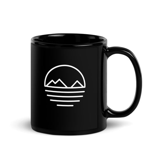 Simple Mokes Black Glossy Mug