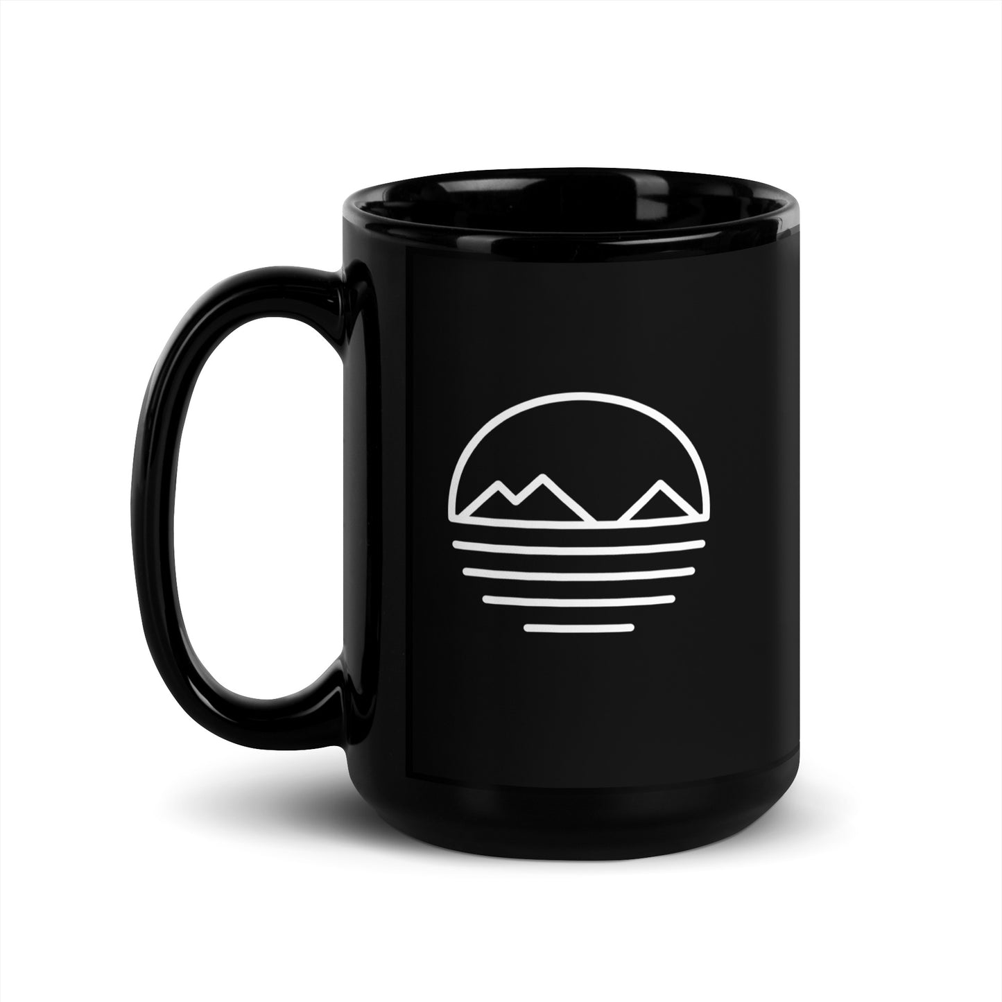 Simple Mokes Black Glossy Mug