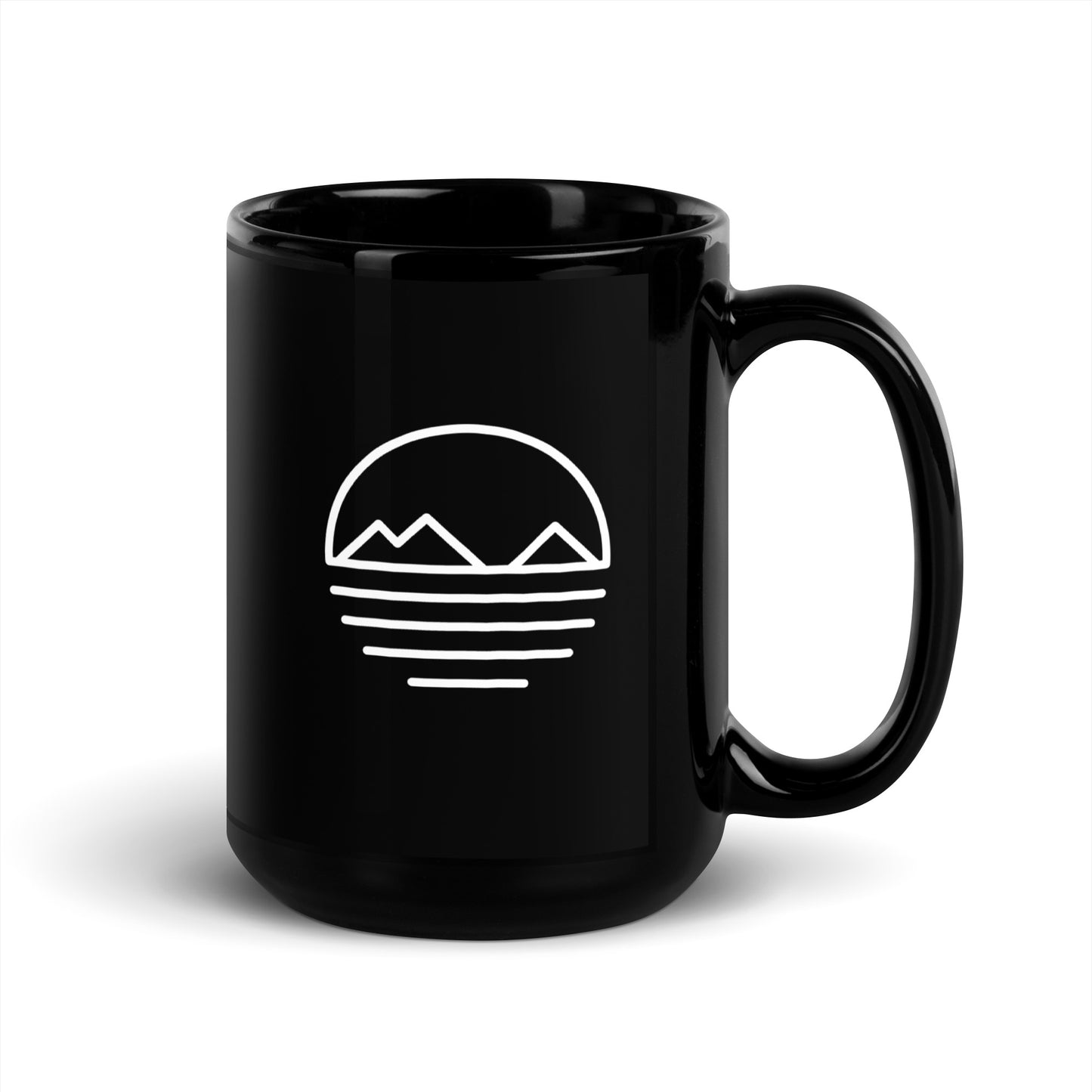 Simple Mokes Black Glossy Mug