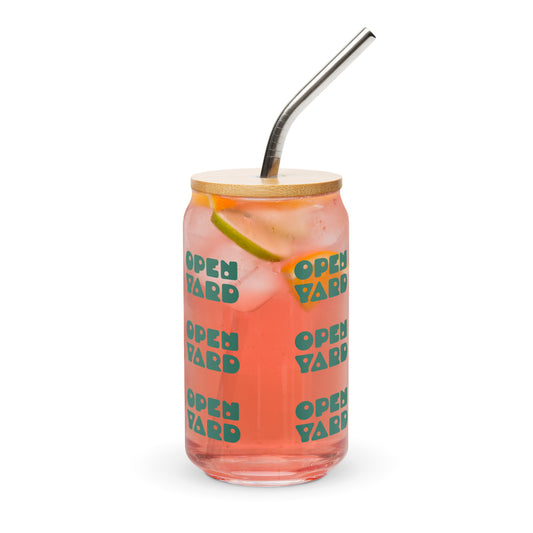 OpenYard Can-shaped glass (available with straw)