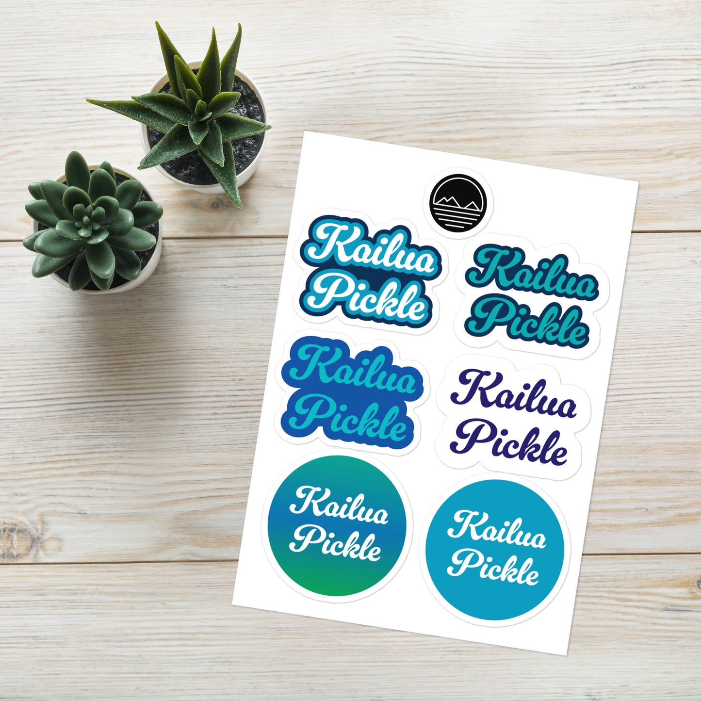 Kailua Pickle Sticker sheet