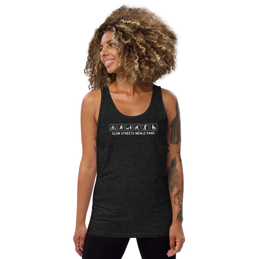 Slow Streets Banner Unisex Tank Top