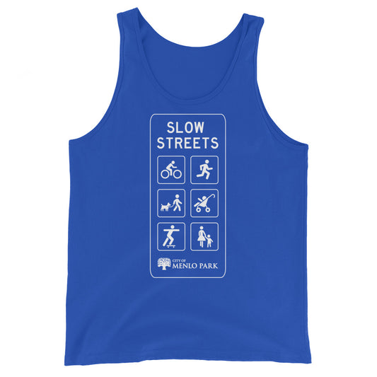 Slow Streets Menlo Park Unisex Tank Top