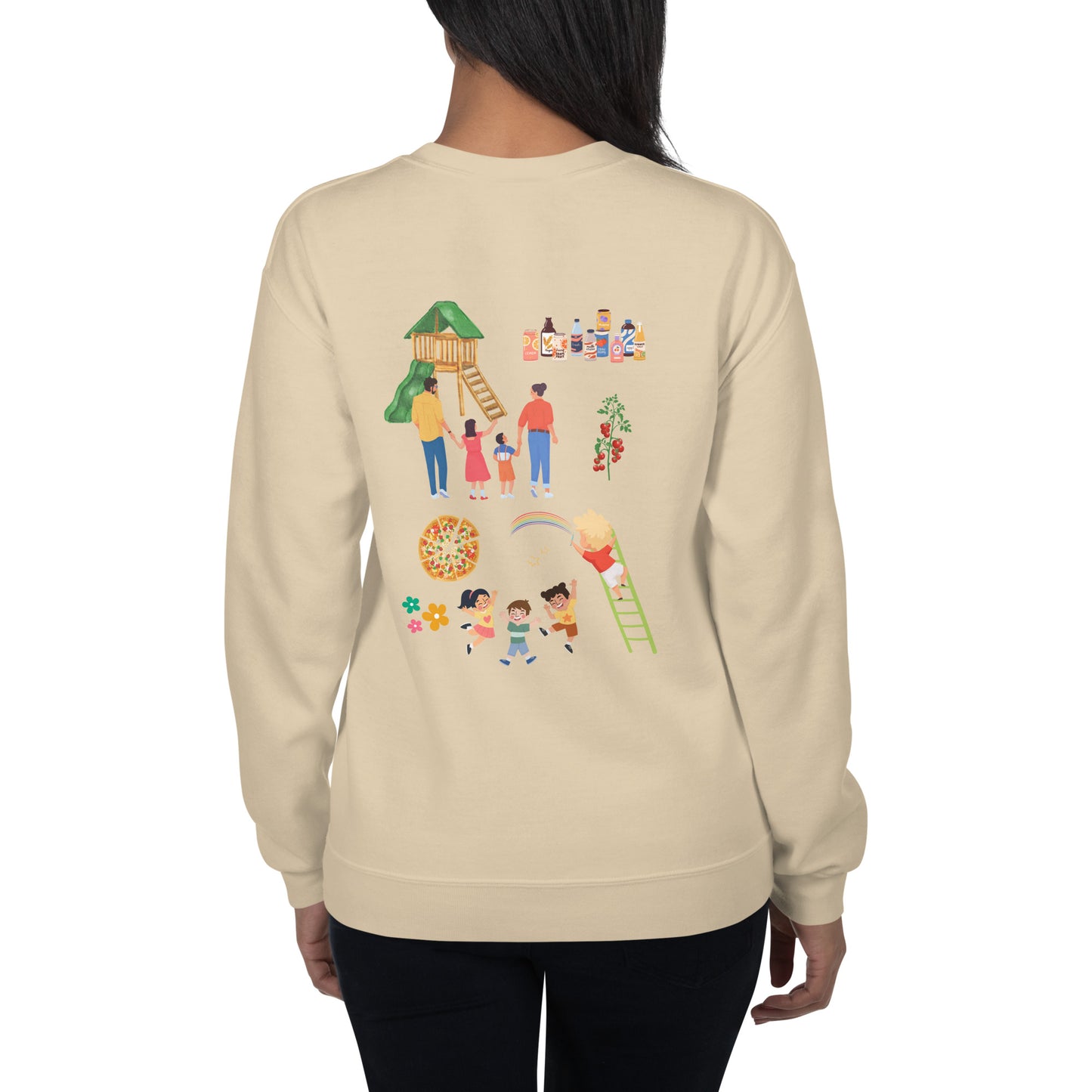 OpenYard Throwback Centered Front Unisex Sweatshirt