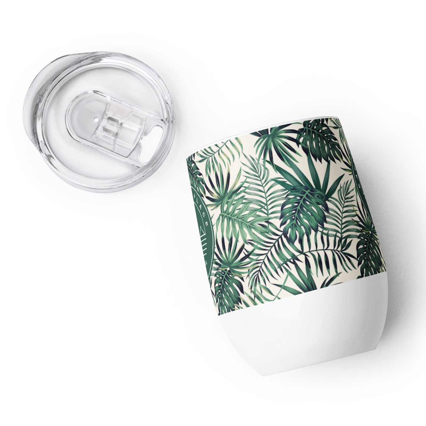 Kaumana Place Green Aloha Wine Tumbler