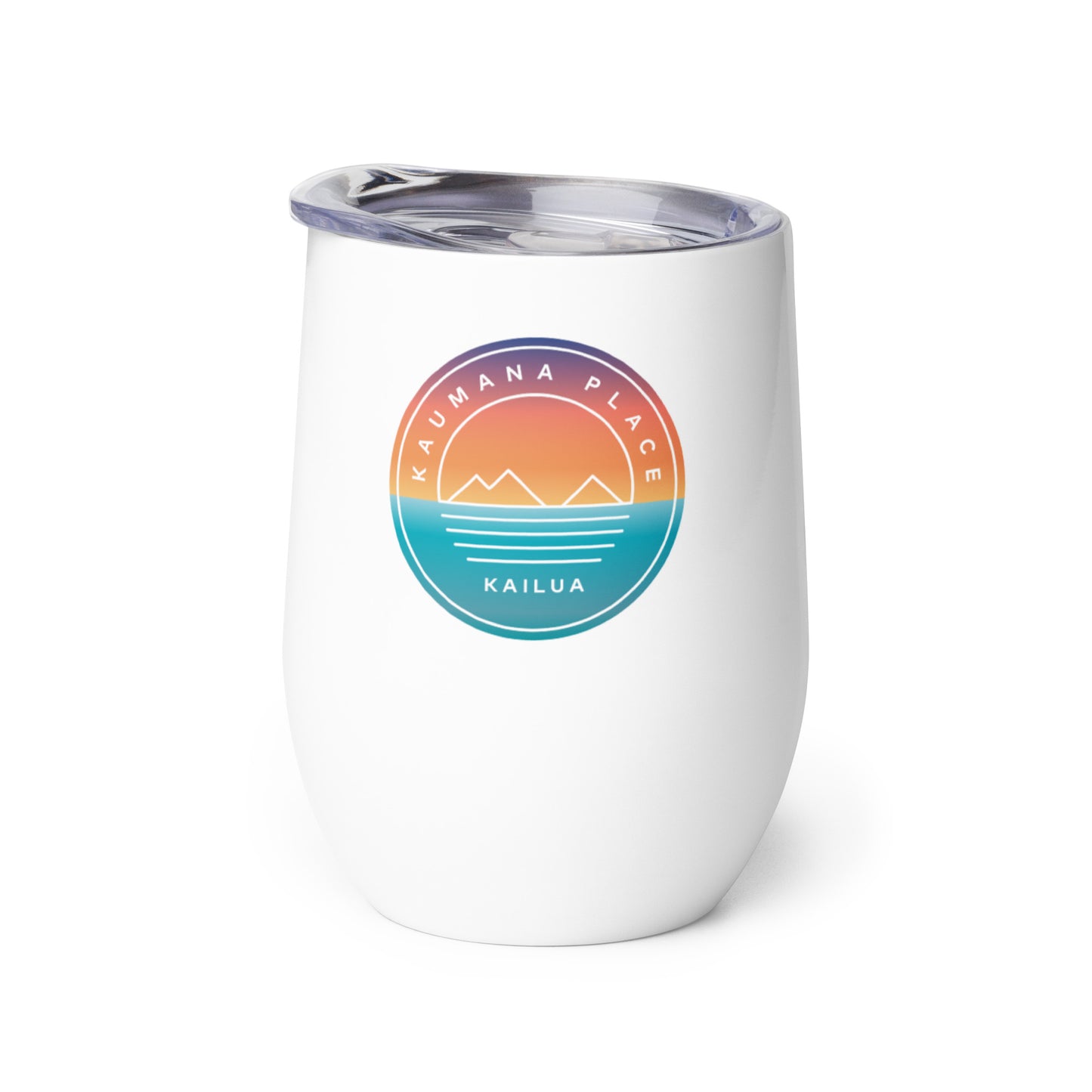 Kaumana Place Sunrise Wine Tumbler