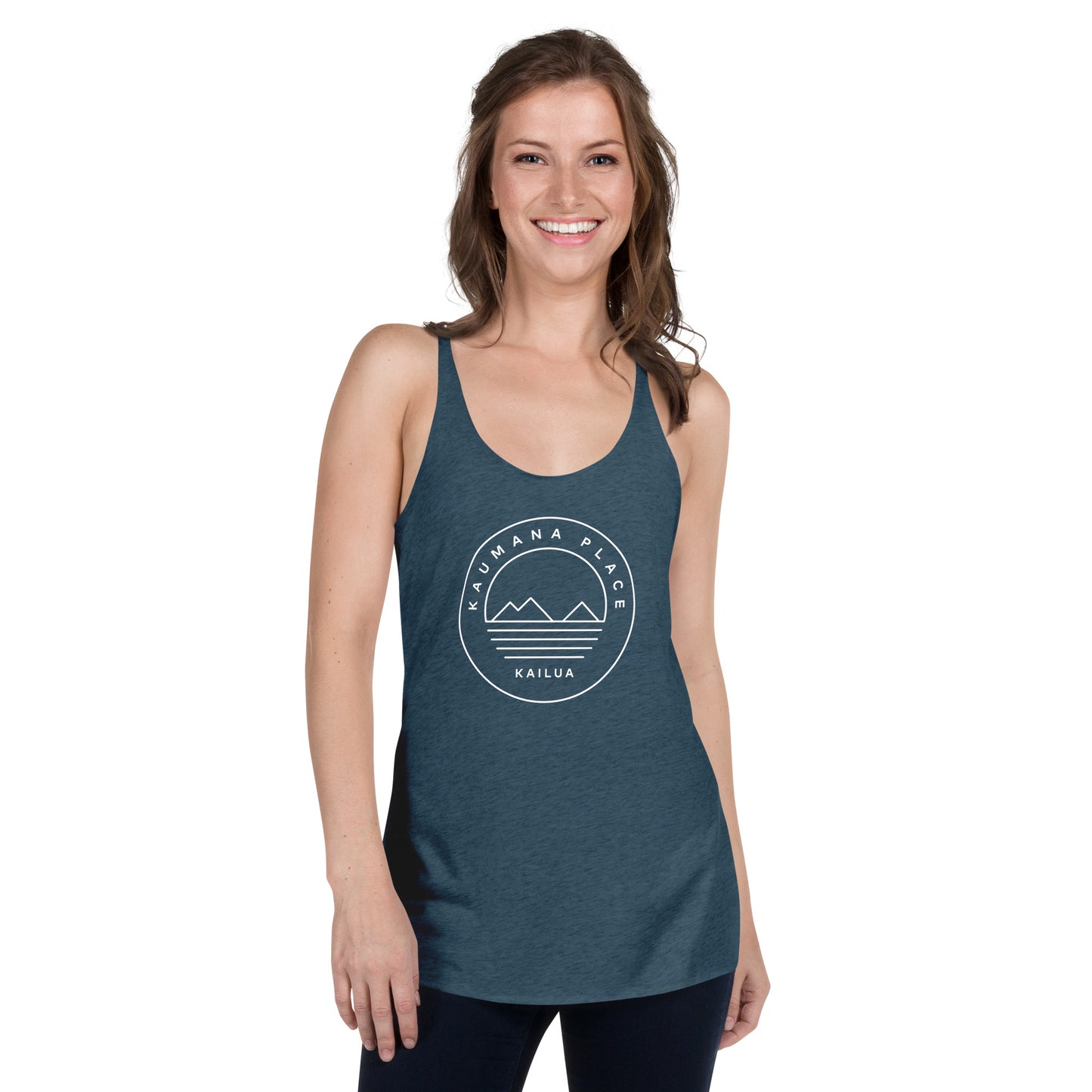 Kaumana Place Simple Mokes Women's Lightweight Racerback Tank