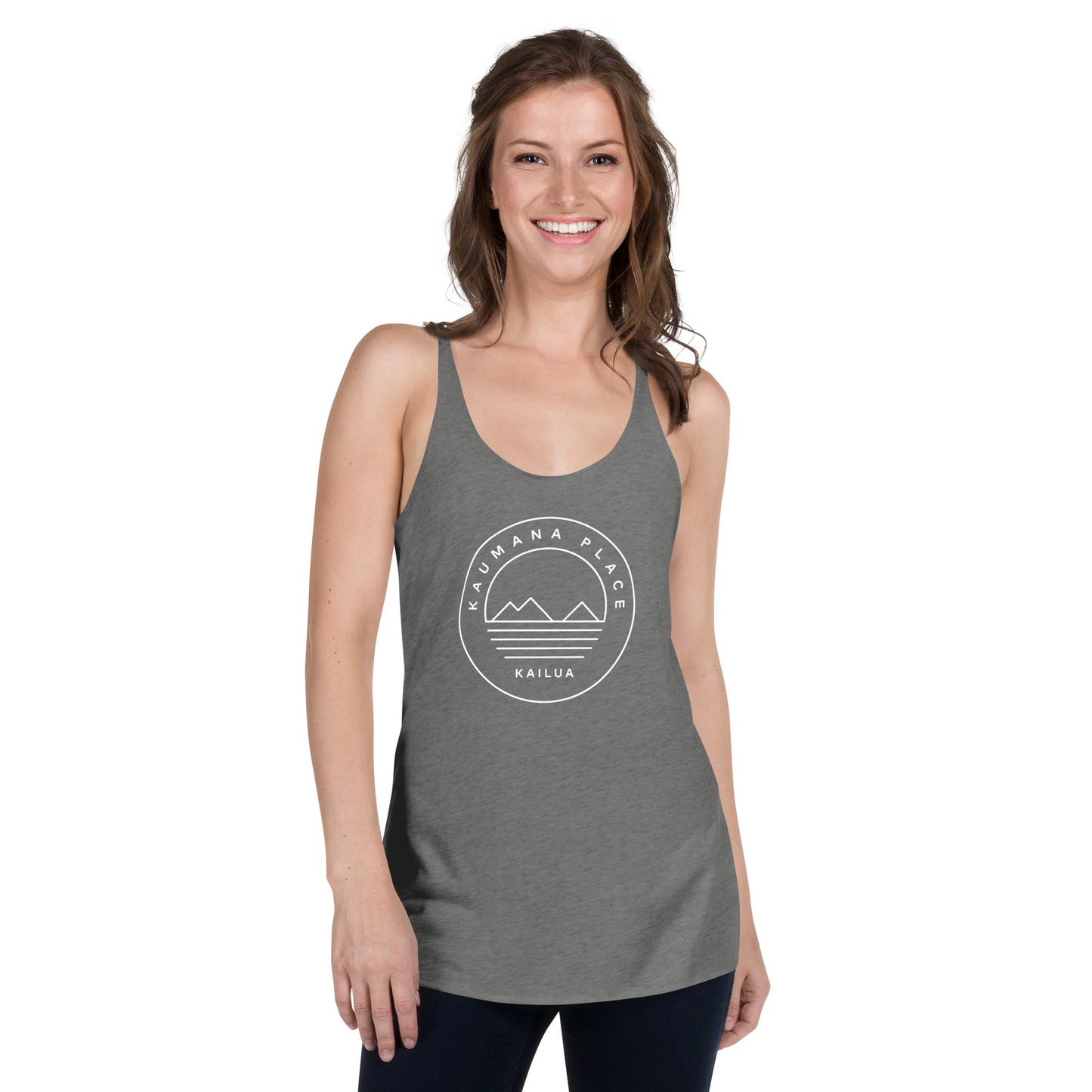 Kaumana Place Simple Mokes Women's Lightweight Racerback Tank