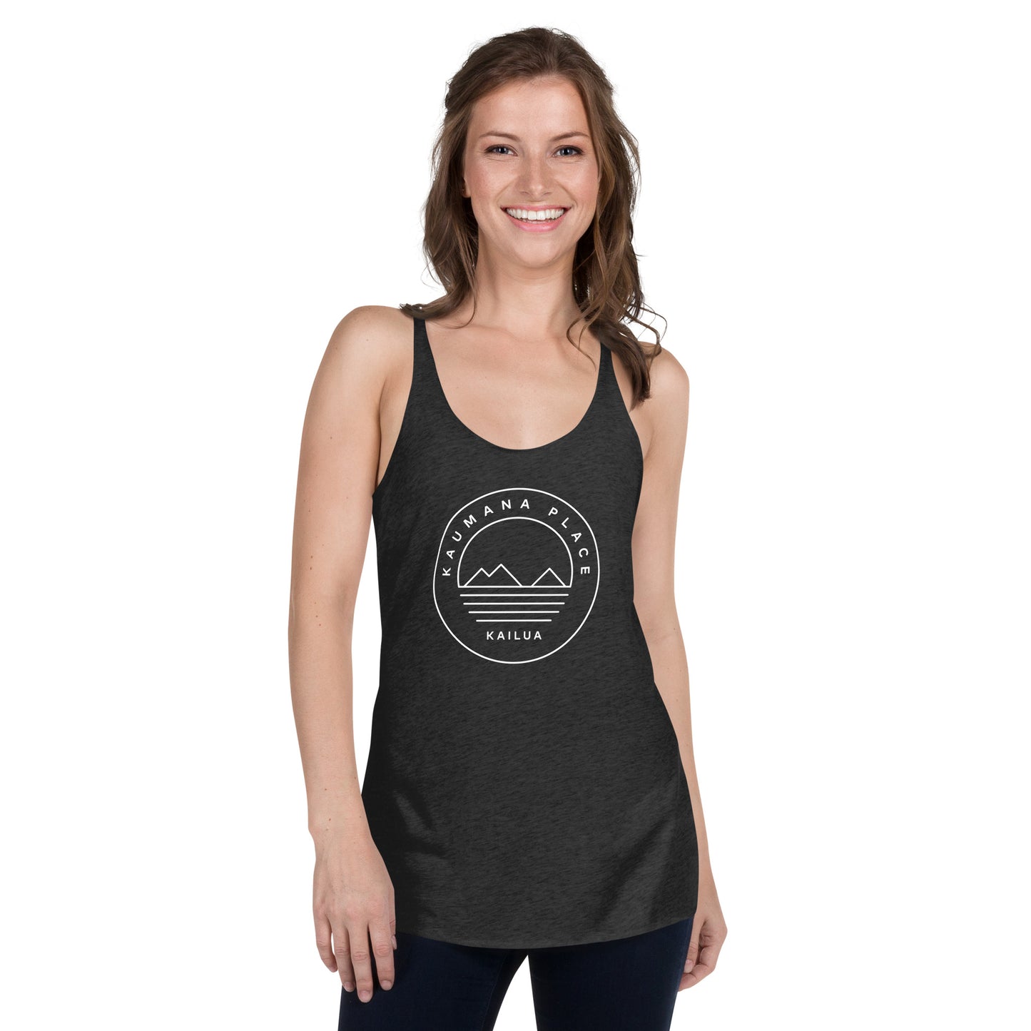 Kaumana Place Simple Mokes Women's Lightweight Racerback Tank