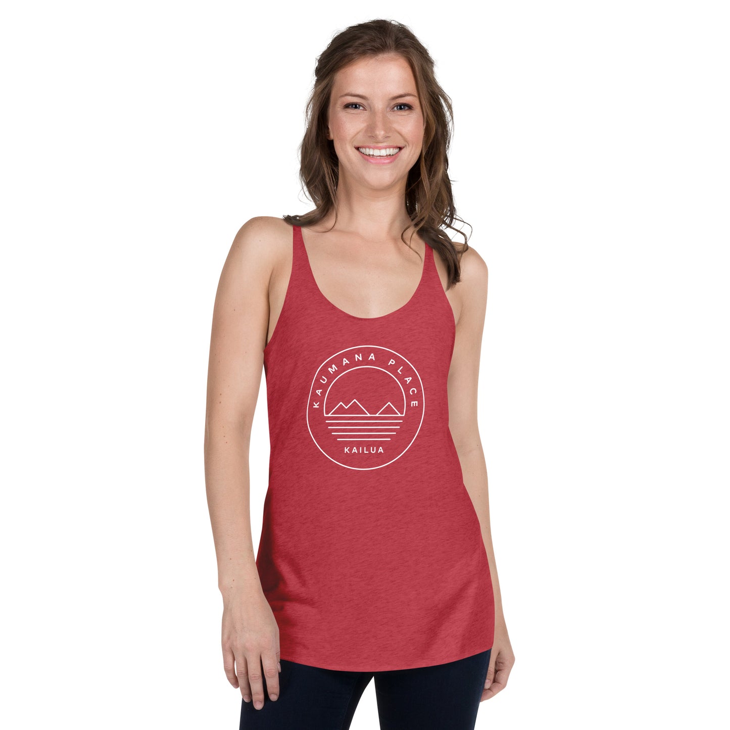 Kaumana Place Simple Mokes Women's Lightweight Racerback Tank