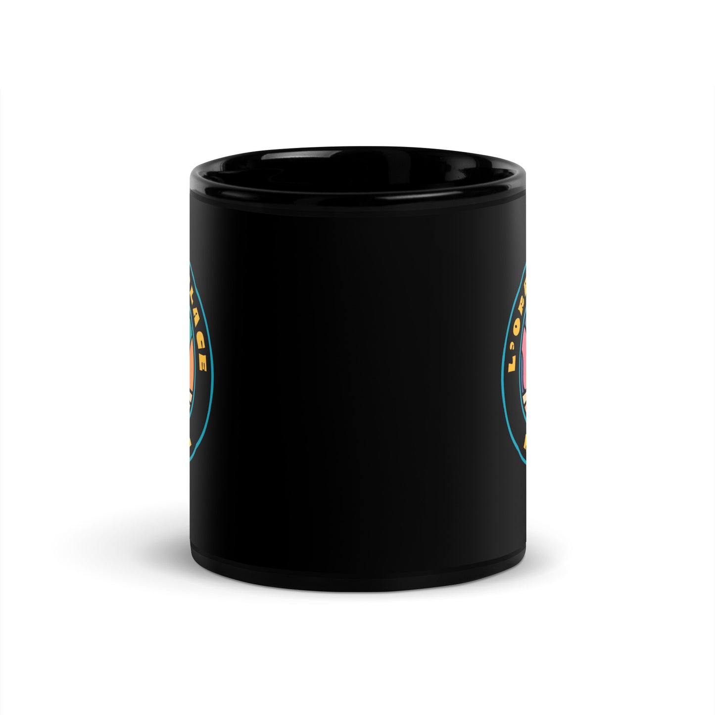 L'Orange Place Sunrise Skies Black Glossy Mug