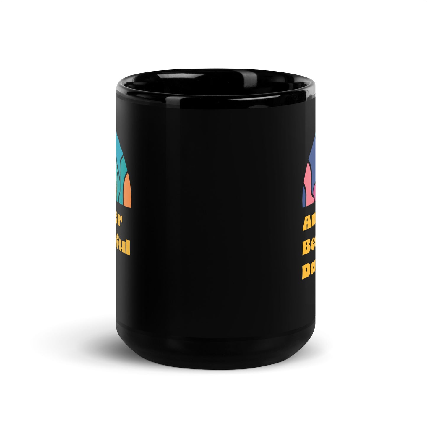 Another Beautiful Day Black Glossy Mug